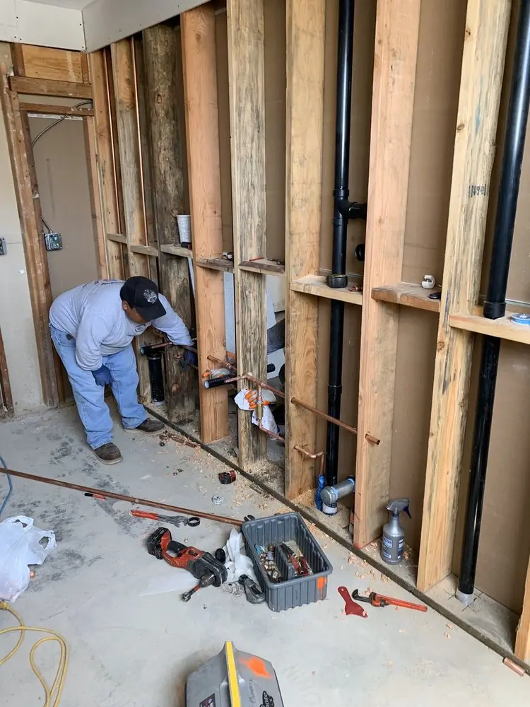 Commercial rough-in plumbing for Gas Line Repair in Downtown West Sacramento